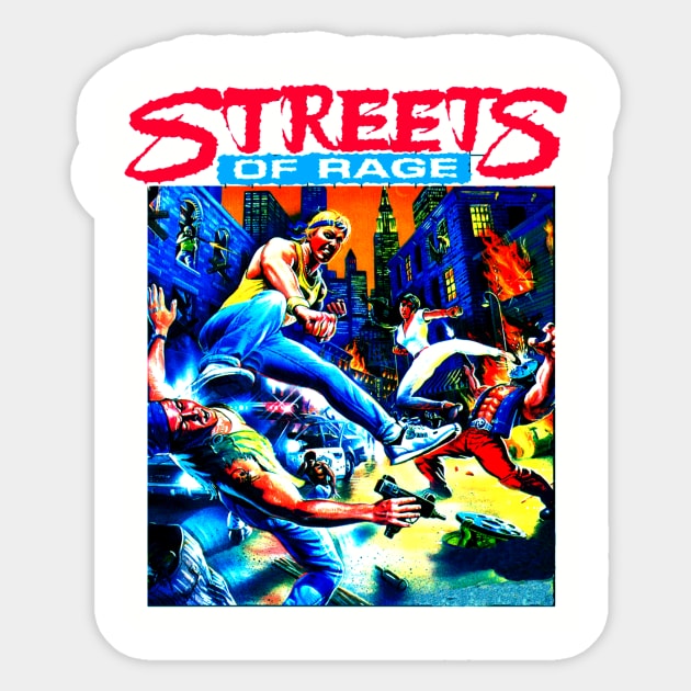 Streets Of Rage Cover Art Sticker by Rolfober